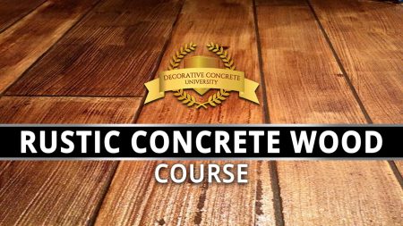 Rustic Concrete Wood Course